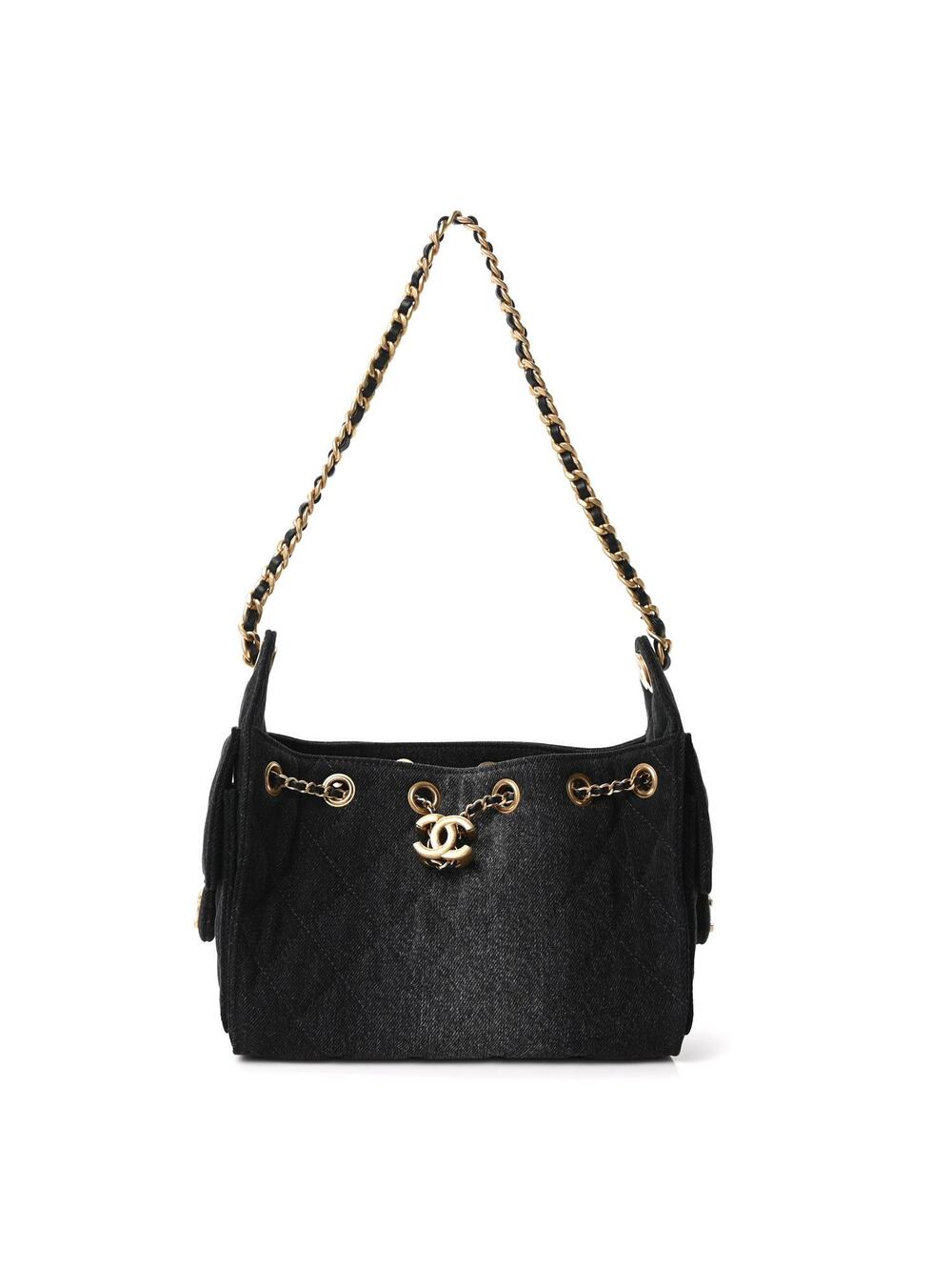 Washed Denim Quilted Mini Chanel 25 #294766C64B